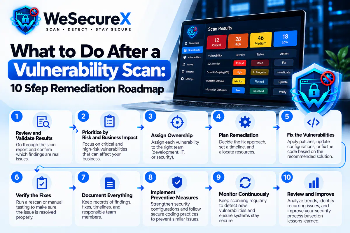 What to Do After a Vulnerability Scan: 10 Step Remediation Roadmap